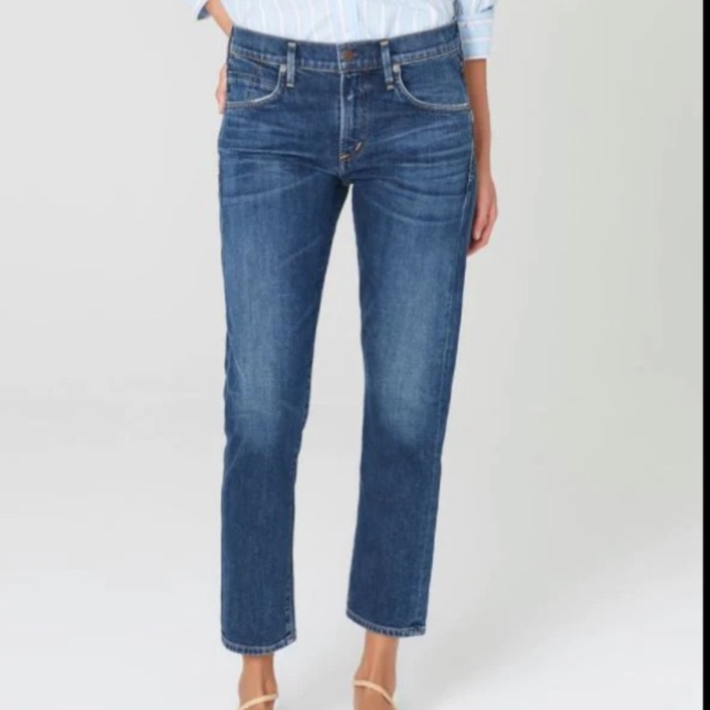 Citizens of Humanity Elsa Slim Fit Crop Blue Jeans